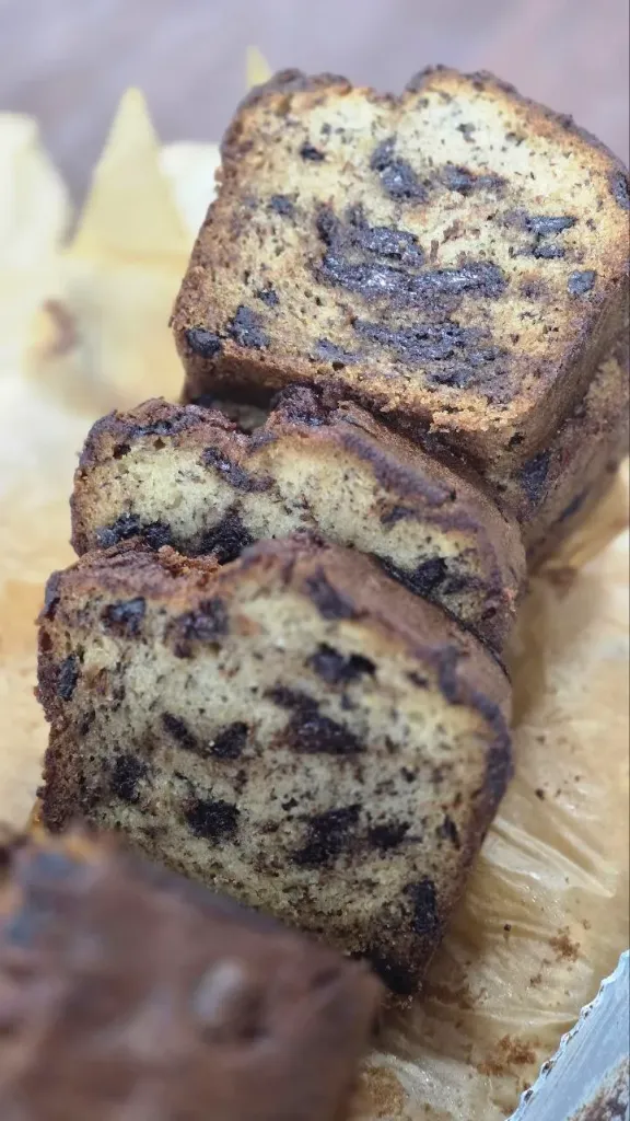 Chocolate Chip Banana Bread Slice