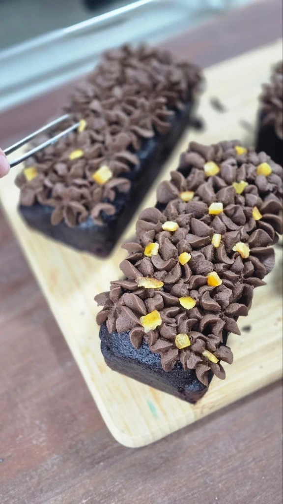 Chocolate Orange Loaf Cake Slice