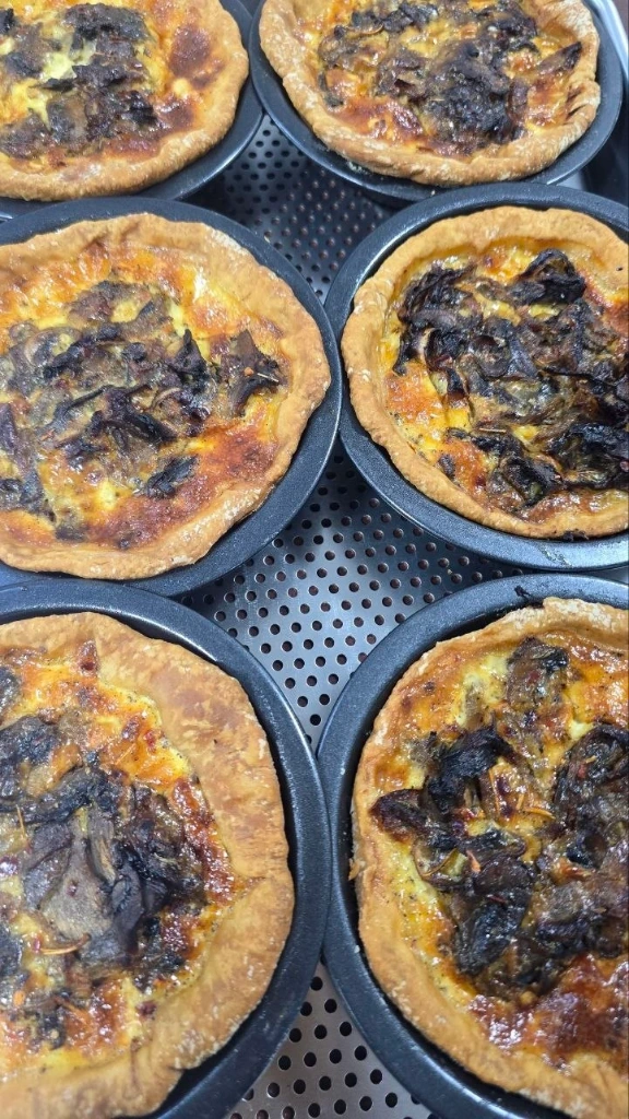 Chicken & Mushroom Quiche