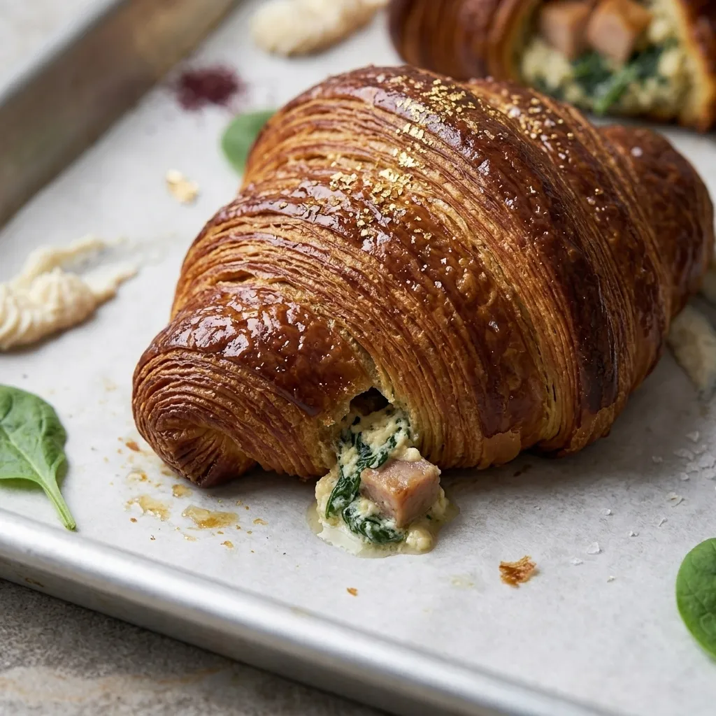Smoked Chicken Breast, Whipped Feta & Spinach Croissant