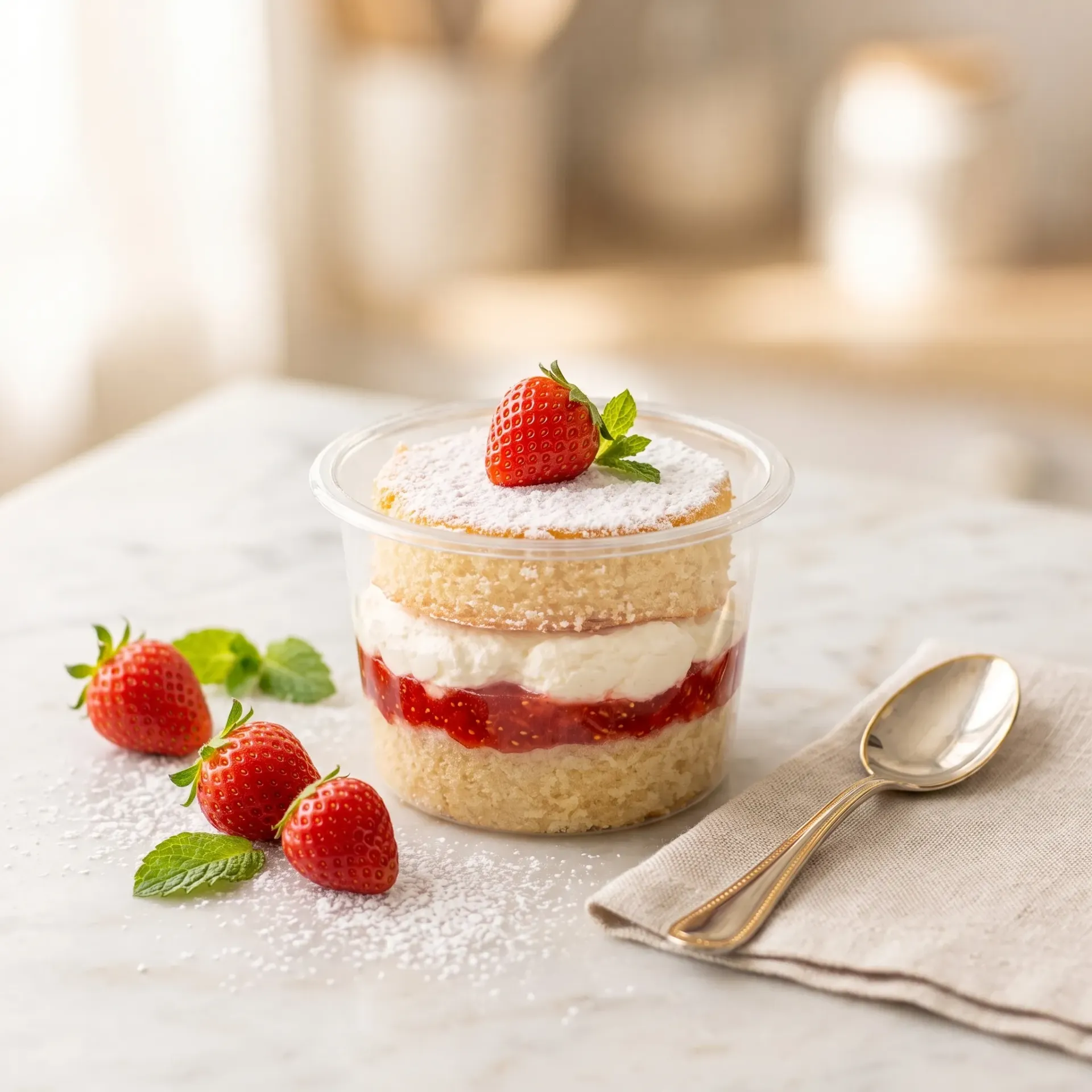 Victoria Sponge Cake Cups