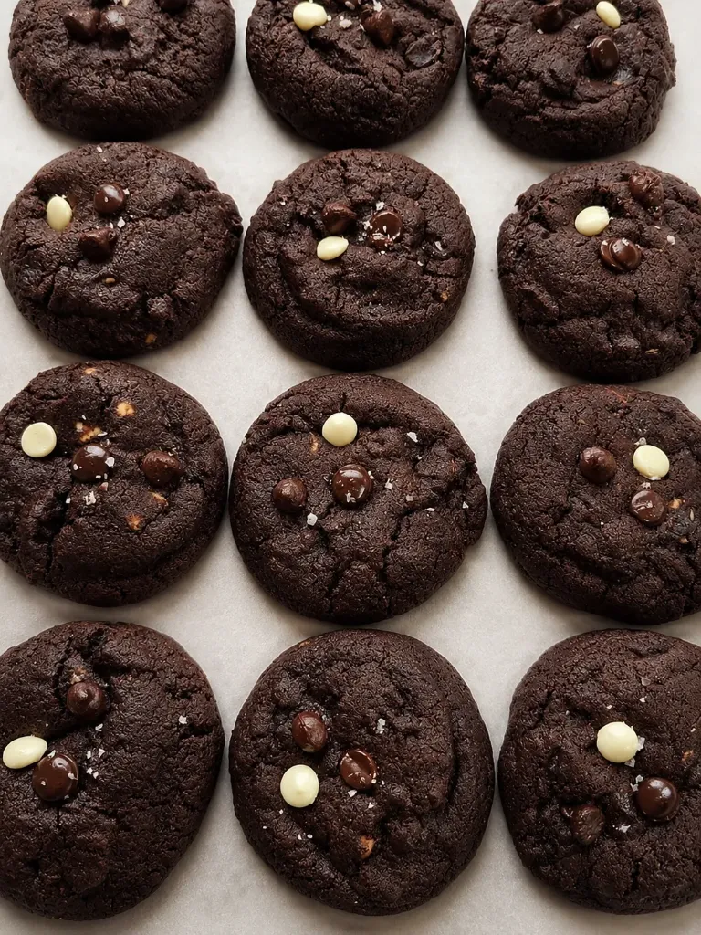 Triple Chocolate Chunk Cookies