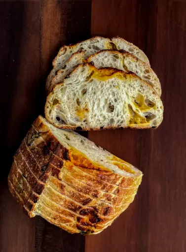 Jalapeño and Cheddar Sourdough Loaf